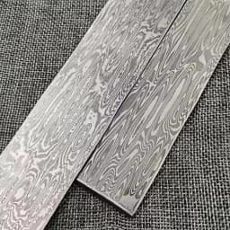 1piece Damascus Steel DIY Knife Making Spiral Texture Sandwich Pattern Steel Knife Blade Blank Kitchen Knife Heat Treatment