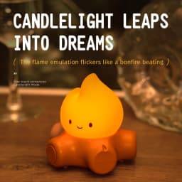 Campfire Night Lights Creative Bedside Room Decoration Atmosphere LED Light Desk Lamp Nightlight for Kid Christmas Birthday Gift