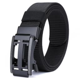 Unisex Tactical Belt 4 mm Thick 3.5 cm Wide Casual Canvas Belt Outdoor Alloy Automatic Buckle Belt