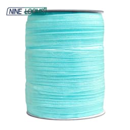 NINE LOOMS Plain Shiny Fold Over Elastics FOE 5/8" 15mm Spandex Band Tape Hair Tie Headband DIY Sewing Trim 50 100 Yard by Spool