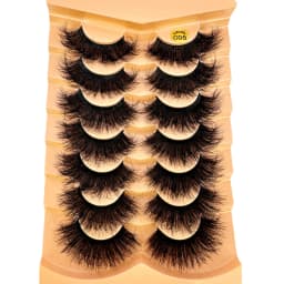 New 7 Pairs of Thick, 3D Simulation Mink Fur Fake Eyelashes Short, Dramatic Fake Eyelashes Wholesale Full Line Fake Eyelash Make