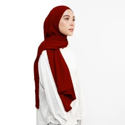 Newest Soft Cotton Jersey Double Loop Instant Hijab Muslim Headwrap Islamic Headscarf Scarf