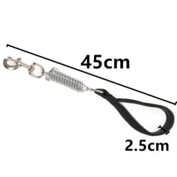 Dog Leash Spring Short Dogs Leash PU Leather Leashes for Large Dogs Walking Nylon Rope Durable Dog Leashes Chew Proof Pet Chain