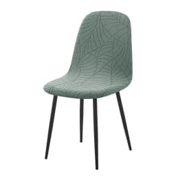 1/2pcs Jacquard Shell Chair Cover for Dining Room Stretch Armless Seat Slipcover Solid Color Chair Protector Slipcover Home