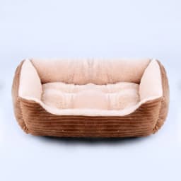 Bed for Dog Cat Pet Square Plush Kennel Medium Small Dog Sofa Bed Cushion Pet Calming Dog Bed House Pet Supplies Winter