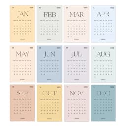 8 Sheets Morandi Color Index Stickers Self Adhesive Categorized Label Tag Marker Paper for Diary Agenda Planner Writable Sticker