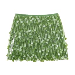 Mini Sequin Skirt Women's Skirts Iridescent Oversized Disc Sequins High-Waisted Fit Beach Vacation Outfit Woman Clothes
