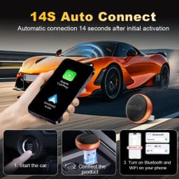 CarlinKit MIni Ultra 3 Wireless CarPlay Adapter 2026 2 IN 1 Android Auto Wireless Car AI Box For Car with CarPlay Universal Car Accessory Newest Plug and Play Spotify