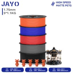 JAYO 5.5KG 3D PETG / High Speed Matte PETG / PLA Classic Printer Filament 1.75mm 3D Printer Filament Neatly Wound PETG for 3D