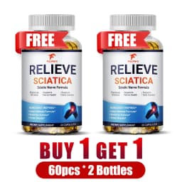 Relieve Sciatica Capsules, Support Lower Lumbar Sciatic, Hip, Thigh, Leg, Foot, Nerve & Joint Health, Relax Muscles, Flexibility