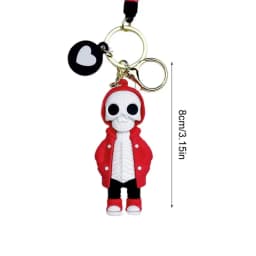 Skull Keychain Scary Skeleton Key Chain 8cm Backpack Purse Key Holder Portable Key Chain Bag Pendant For Men Women