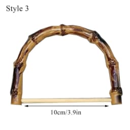 DIY With Buckle Bag Accessories Gift Box Handle Bamboo Purse Handles Handbag Band Handle Shoulder Bag Strap Bamboo Bag Handles