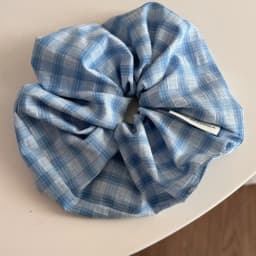 Womens Headband Fresh Cute Blue Checkered Sponge High Skull Top Hairpin New Hair Accessory For Kawaii Girl Funny Simple Headband