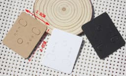 Kraft Paper Ear Stud Hang Tag Jewelry Display Card Necklace Kraft Paper Tag Ear Studs Bracelet Paper Hang Price Tag 50pcs/Lot