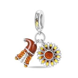 925 Silver Color Fashion Squirrel Maple Leaf Honey Autumn Series Charms Bead Fit 3mm 925 Original Bracelets Fine DIY Jewelry