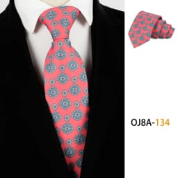Fashion 8CM Mens Necktie Print Patterns Classic Neck Ties For Man Groom Handfeel Polyester Necktie Business Wedding Accessories