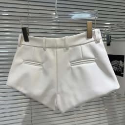 DEAT 2026 Spring New Items PU Leather Solid Color High Waist Shorts For Women Temperament Short Pants Female Fashion 11A02227