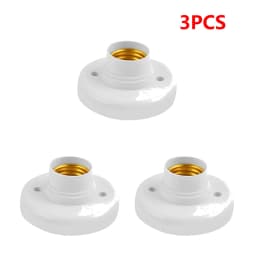 1-10PCS E27 Screw Cap Socket White Ceiling Light Lamp Bulb Fixing Base Stand Light Bulb Holder Spiral LED Bulb Base