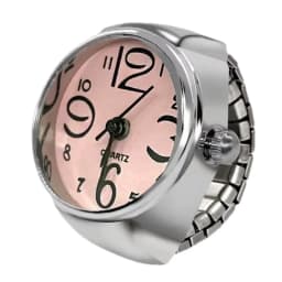 New Ring Watch Hot Selling Creative Arabic Numeral Scale Circular Dial Alloy Shell Finger Couple Men's And Women's Styles