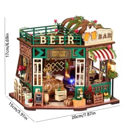 DIY Wooden Miniature Building Kits 3D Puzzles Castle Casa Doll Houses With Furniture Lights Dollhouses For Friends Birthday Gift