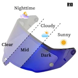 Hots Helmet Visor for Alpinestars Supertech R10 Helmet Lens SR10 Replacement Windshield Anti-fog Sticker Accessories
