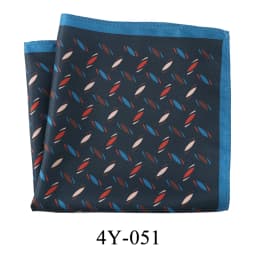 Tailor Smith Men's Classic Red Khaki Print Dot Handkerchiefs Paisley Floral Pockets Square Wedding Hankies Business Gift for Him