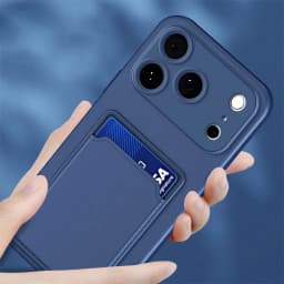 Soft Silicone Slot Wallet Card Holder Back Case For iPhone 18 Pro Max 18 Pro 17 Air 11 12 13 14 15 16 Plus Mini Shockproof Cover