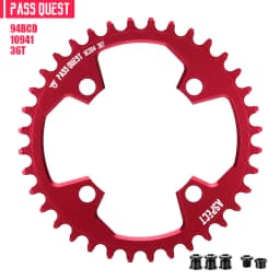 PASS QUEST 94BCD Mountain Bike Disc Positive and Negative Tooth Single Disc Suitable FORGX NX X1 1400 Bicycle Tooth Disc