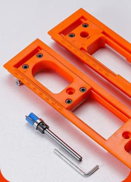 Hidden Hinge Router Jig Guide Template Carpenter Slotting Template for Installing Concealed 3D Hinge on Wooden Doors Frame