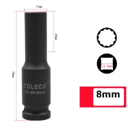 1/2 inch Torx Socket Wrench Head Metric Air Pneumatic Socket Wrench Head 8-41mm Standard Durable Car Auto Truck Repair Tools