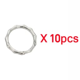 5-30pcs DIY Metal Bamboo Spring Ring 19-38mm Round Connector Buckle for Clasps Bag Handbag Carabiner Pendant Jewelry Accessory