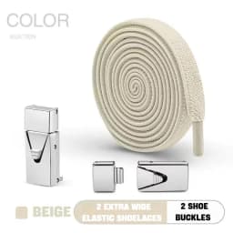 1Pair No Tie Shoe laces Elastic Laces Sneakers Boots Lock Shoelaces without ties Kids Adult 8MM Wide Rubber Bands Flat Shoelace