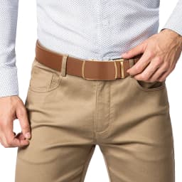 125cm Men Belts Leather Waist Strap Male Automatic Buckle Waistband Mens High Quality Girdle Belts for Women Men Gifts