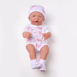 14 Inch 35cm Vinyl Baby Doll with Clothes Realistic Newborn Baby Doll Outfit Set Soft Body Reborn Doll Birthday Gifts Kids Toys