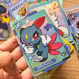 60Pcs Blind Box Vol1 2 PokeBaBy Cute DIY Card Pocket Monster Holographic 1996 Q151 Anime Version Classical Collection Card