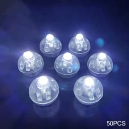 50pcs Round Balloon Lights LED Flash Colorful Luminous Lamps Mini Tumbler Ball Light For Christmas Wedding Party Decoration