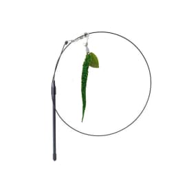 Caterpillar Cat Toy Set Cat Feather Teaser Wand Toy for Kitten Cat Dog Plush Worms Interactive Training Playing Stick Pet Toy