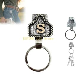 Western Metal Keychain Key Holder For Belt Quick Release Keychain Clip With Personalizing Design For Men Accessories