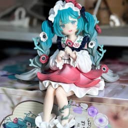 Hatsune Miku Anime Figure - Kawaii Flower Fairy Cartoon PVC Action Figurine Model Doll for Kids Birthday Gift
