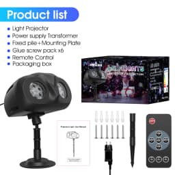 2025 NEW Snow Projector Lights, Dynamic Rotating Snowflake Projection Light Outdoor, IP65 LED Snow Spotlight Lightning or Hallow