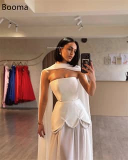 Booma Elegant Wedding Dresses Floor-Lenght Long A-Line Strapless Sleeveless Brides Gown Custom Made 2025