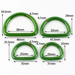 5/10Pcs 20/25/32/38mm D Ring Metal Buckles Webbing for Bag Strap Handbag Loop Connect Hook Dog Collar Clasp Bags Accessories