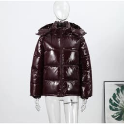 Classic Women's Winter Jacket Coat Hooded Cropped Warm Fashion Coats 2025 New Casual High Street Outerwear Lady Loose Fit Outfit