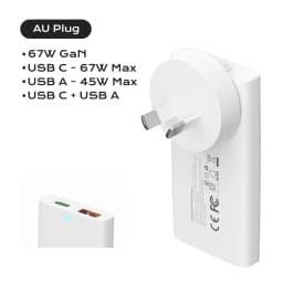 67W GaN USB C Fast Charger Quick Charge 4.0 PD3.0 PPS Portable Type C Ultra Thin Charger For iPhone Samsung Macbook Laptop