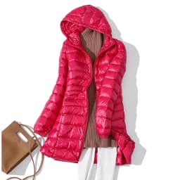 Plus Size Ultra-light Thin Down Jacket Women Long Autumn Winter Slim Hooded Warm White Duck Down Coat Women Packable Outerwear