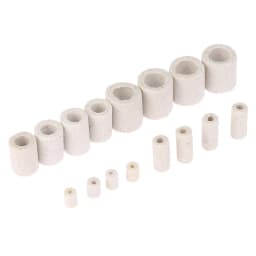 100Pcs Single Bore Ceramic Tube High Temperature Resistant Insulating Pipe Electronic Wire Bundle Porcelain Bushing 1/2/4/6mm