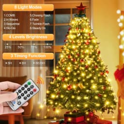 3M LED Cluster Firecracker String Lights 8 Modes Fairy Lights For Christmas Tree Wedding Garden Party Holiday Decoration Lamp