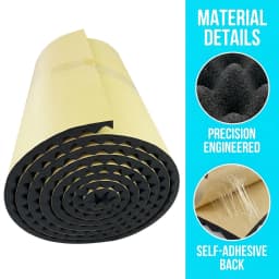 Self Adhesive 20mm High Density Egg Crate Foam Car Sound Deadening Mat, Automotive Hood Heat Insulation & Acoustic Noise Proofin