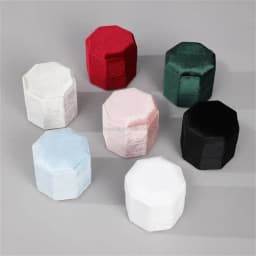 3 Rings Octagonal Display Box Dustproof Rings Storage Box Suitable for Proposals