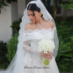 Customized Long Sleeves Bridal Gowns with Off the Shoulder Appliques Lace Vestido De Novia Charming A-Line Vestido De Novia